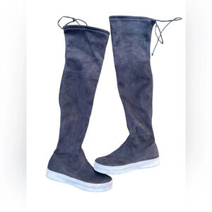 Stuart Weitzman sneaker over the knee suede tall boot Sz 5.5